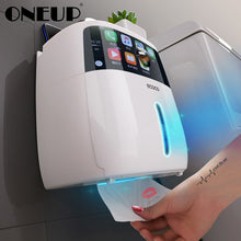 Load image into Gallery viewer, ONEUP Toilet Paper Holder Double Waterproof Storage Box Wall Mounted Bathroom Roll Dispenser Portable Toilet Paper Holders