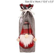 Load image into Gallery viewer, Christmas Wine Bottle Decor Set Santa Claus Snowman Bottle Cover Clothes Kitchen Decoration for New Year Xmas Dinner
