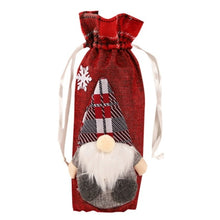Load image into Gallery viewer, Christmas Wine Bottle Decor Set Santa Claus Snowman Bottle Cover Clothes Kitchen Decoration for New Year Xmas Dinner