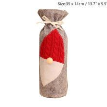 Load image into Gallery viewer, Christmas Wine Bottle Decor Set Santa Claus Snowman Bottle Cover Clothes Kitchen Decoration for New Year Xmas Dinner