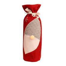 Load image into Gallery viewer, Christmas Wine Bottle Decor Set Santa Claus Snowman Bottle Cover Clothes Kitchen Decoration for New Year Xmas Dinner