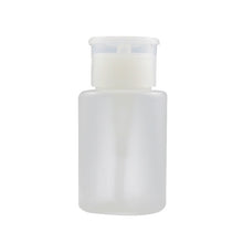 Load image into Gallery viewer, Portable 60ml/120ml  Empty Clear Pump Dispenser Bottle Plastic Nail Polish Remover Cleaner Container