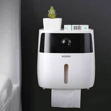 Load image into Gallery viewer, ONEUP Toilet Paper Holder Double Waterproof Storage Box Wall Mounted Bathroom Roll Dispenser Portable Toilet Paper Holders