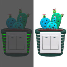 Load image into Gallery viewer, 1Pcs Creative Silicone Light Wall Switch Cover Luminous Wall Sticker Socket Switch Protector For Bedroom Livingroom Baby Nursery