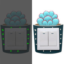 Load image into Gallery viewer, 1Pcs Creative Silicone Light Wall Switch Cover Luminous Wall Sticker Socket Switch Protector For Bedroom Livingroom Baby Nursery