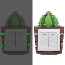 Load image into Gallery viewer, 1Pcs Creative Silicone Light Wall Switch Cover Luminous Wall Sticker Socket Switch Protector For Bedroom Livingroom Baby Nursery