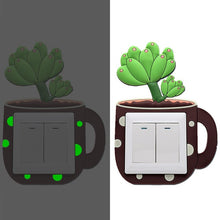 Load image into Gallery viewer, 1Pcs Creative Silicone Light Wall Switch Cover Luminous Wall Sticker Socket Switch Protector For Bedroom Livingroom Baby Nursery