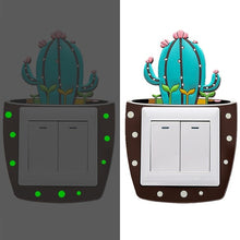 Load image into Gallery viewer, 1Pcs Creative Silicone Light Wall Switch Cover Luminous Wall Sticker Socket Switch Protector For Bedroom Livingroom Baby Nursery